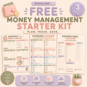 FREE Money Management Starter Kit | 3 Printable Finance Planner Pages