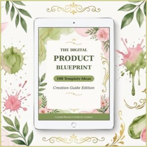 The Digital Product Blueprint: 100 Canva Template Ideas & Creation Guide